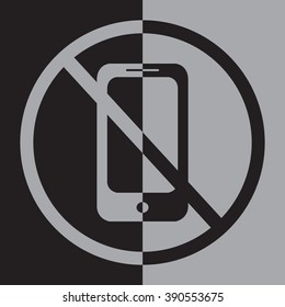 Do not talk mobile phone (cellphone)