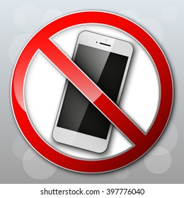 do not talk on a cell phone. Advertising banner. Turn off the mobile devices. regime of flight
