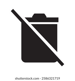 Do not throw in the trash icon. Special disposal sign.