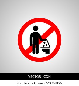 do not Throw trash in the Toilet