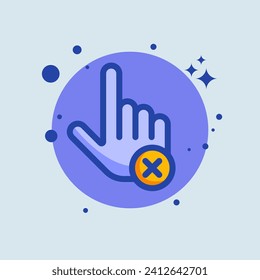 Do not touch flat illustration. Stop signs vector illustration