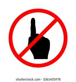 do not touch graphic design template
