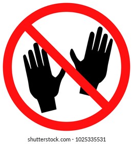 Do not touch icon