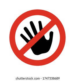 2,082 Do not touch safety sign Images, Stock Photos & Vectors ...