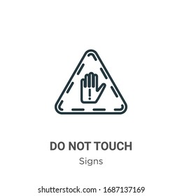384 Do Not Touch Logo Images, Stock Photos & Vectors | Shutterstock