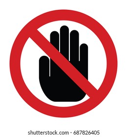 2,082 Do not touch safety sign Images, Stock Photos & Vectors ...