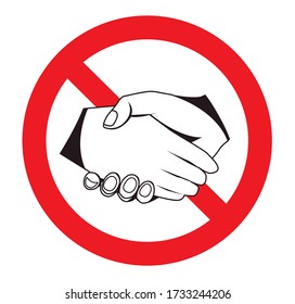 Do not touch. Stop infectious disease.