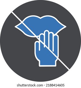do not touch Vector illustration on a transparent background.Premium quality symbols.Glyphs vector icon for concept and graphic design.
