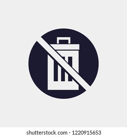 do not trash icon, Vector illustration