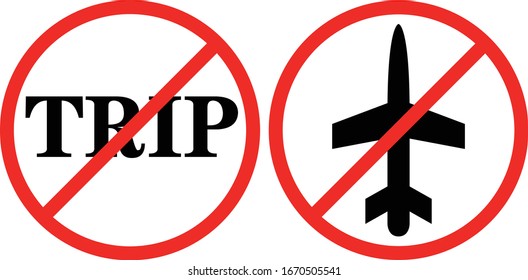 Do not travel warning signs