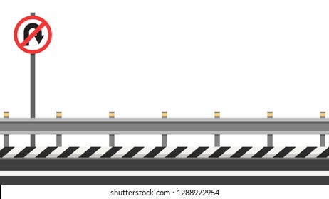 Do not turn label vector. Road vector. free space for text. wallpaper. copy space.