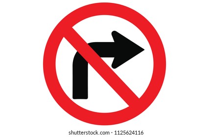 Do not turn righ