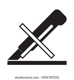 Do not use cutter icon, Packaging Symbol