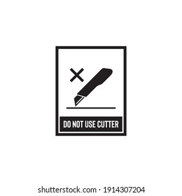 Do Not Use Cutter Icon Symbol Sign Vector