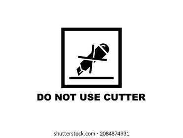 Do not use cutter simple flat icon vector illustration