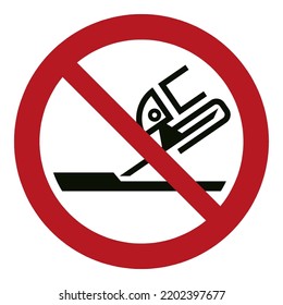 Do not use for face grinding
To prohibit the use of the grinding disc for face grinding
Breakage of grinding disc due to over stressing leading to flying objects
