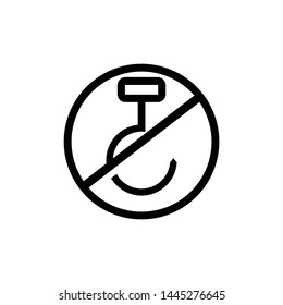 Do not use hook icon symbol vector illustration