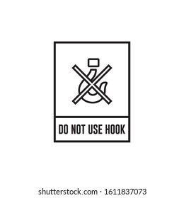 Do not use hook icon symbol vector illustration