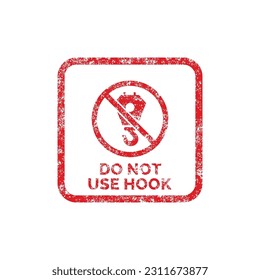 Do not use hooks packaging mark icon symbol vector