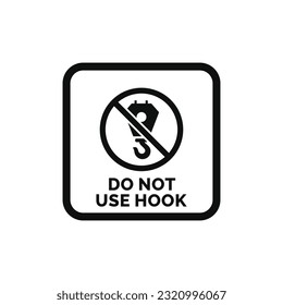 Do not use hooks packaging mark icon symbol vector