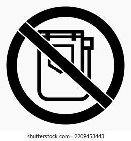 Do not use jeans. Denim ban. No jeans. Vector icon.
