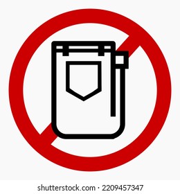 Do not use jeans. Denim ban. No jeans. Vector icon.