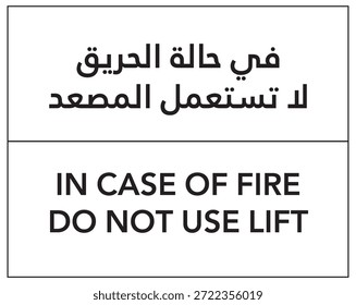 No utilice el diseño de Vector de letreros de seguridad de ascensores creado para situaciones de emergencia, conciencia de seguridad contra incendios, regulaciones de construcción, señalización de advertencia, comunicación de seguridad pública y uso profesional de gestión de instalaciones.