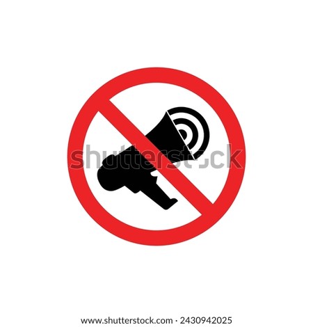 do not use loudspeakers here, signs prohibit loud noises	