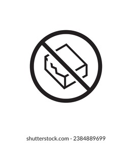 do not use if package is damaged icon symbol sign vector