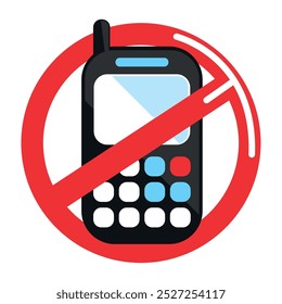 do not use phone symbol isolated