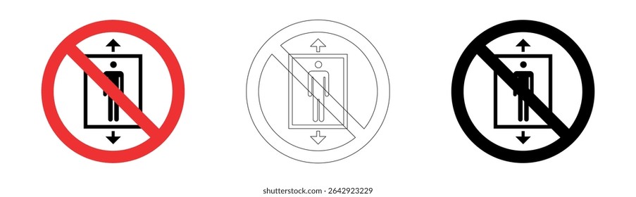 Do not use this lift sign in vector format