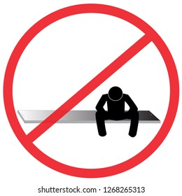 do not waiting phone sign, Not Allowed Sign, warning symbol, road symbol sign and traffic symbol design concept, vector illustration.illustration.