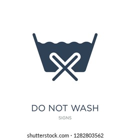 do not wash icon vector on white background, do not wash trendy filled icons from Signs collection, do not wash vector illustration