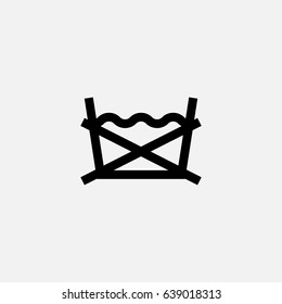 Do not Wash Outline Vector Icon
