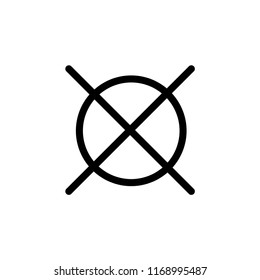 Do not washing icon vector logo template