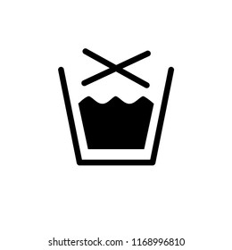 Do not washing icon vector logo template