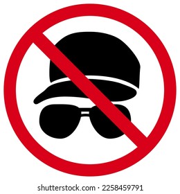 Do not wear cap with visor and dont use sun glasses here. Please no dark glasses or hats.