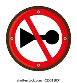 do not whistle traffic signal