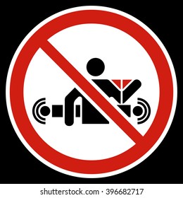 Do not work on the ?onveyor.
Symbols characterize dangerous working conditions for workers and employees.