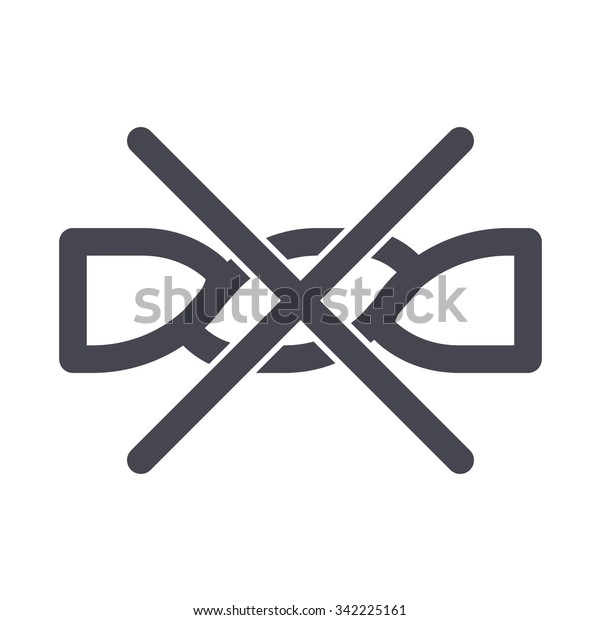 Do Not Wring Washing Sign Laundry Stock Vector (Royalty Free) 342225161