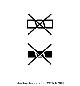 do not wring,washing, laundry icon vector template