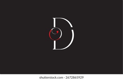MONOGRAMA DE LOGOTIPO DE LETRA ABSTRACTAS DO, OD