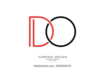 DO, OD Abstract Letters Logo Monogram Design Icon Font