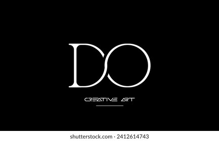 DO, OD, D, O abstract letters logo monogram