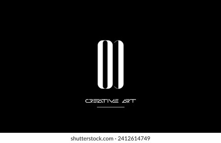 DO, OD, D, O letras abstractas monograma
