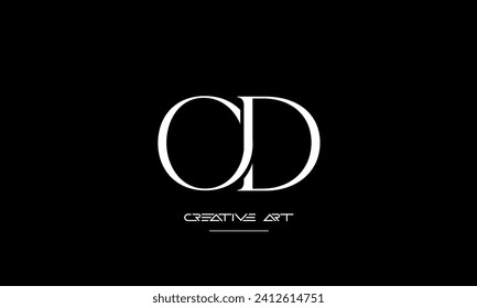 DO, OD, D, O abstract letters logo monogram