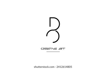 DO, OD, D, O letras abstractas monograma