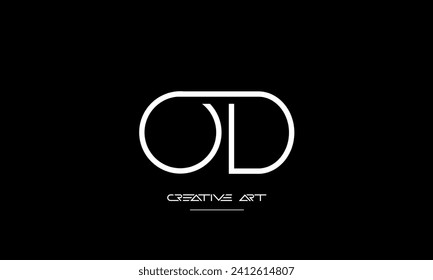 DO, OD, D, O abstract letters logo monogram