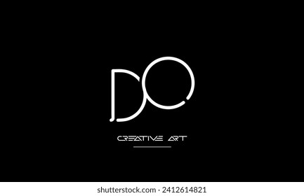 DO, OD, D, O abstract letters logo monogram
