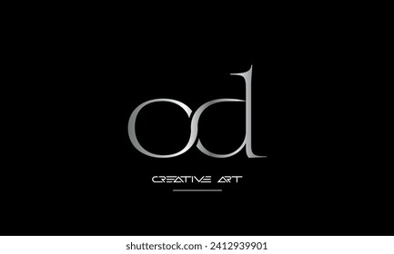 DO, OD, D, O abstract letters logo monogram